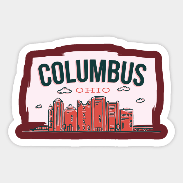 Columbus Ohio Sticker by LR_Collections